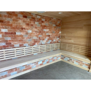 Banco de sauna con plataforma