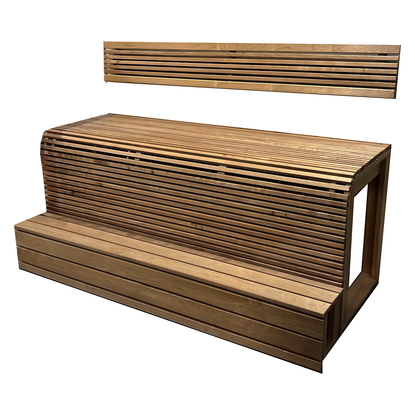 Slatted Sauna Bench SOLD per LN FT